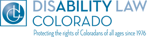 Disability Law Colorado logo, with tagline: Protecting the rights of Coloradans of all ages since 1976.